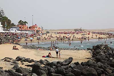 Am Strand von Maspalomas - Gran Canaria
